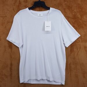 NN07 Shirt Mens XL White Pullover Crew Short Sleeve Clive Tee Knit T-Shirt